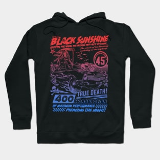 "BLACK SUNSHINE" RED BLUE HUE Hoodie